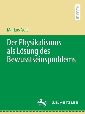 cover image of Der Physikalismus als Lösung des Bewusstseinsproblems